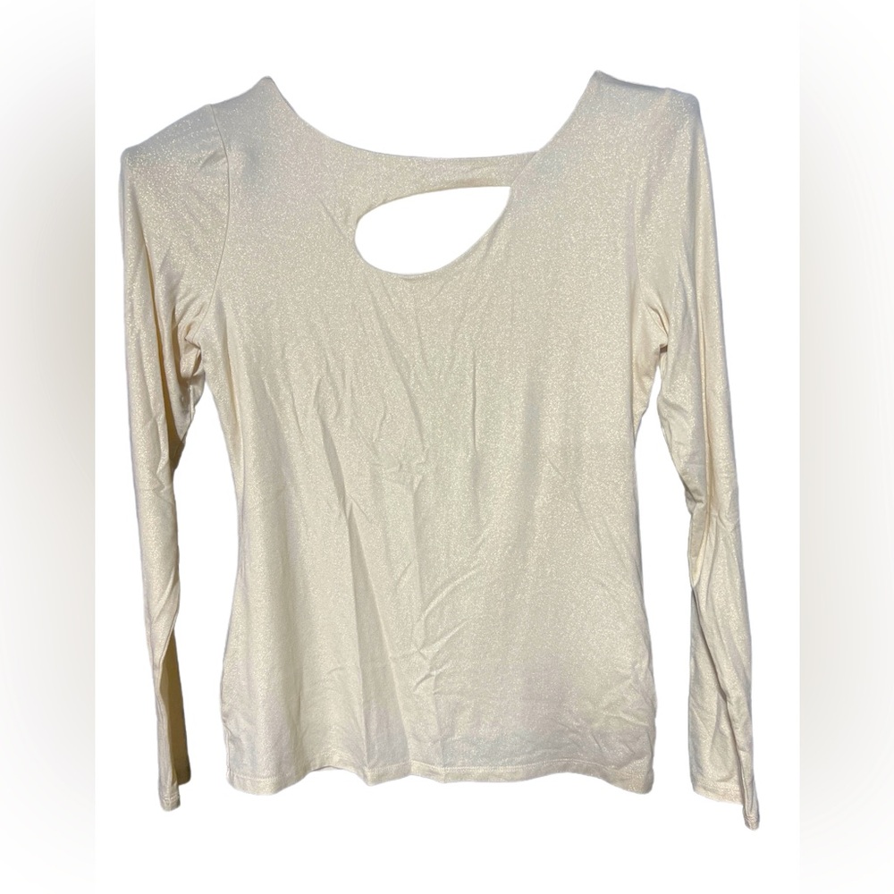 INC International Concepts glitter Long Sleeve Blouse